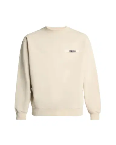 Jacquemus Men's Grosgrain Logo Cotton Sweatshirt | Thumbnail 1