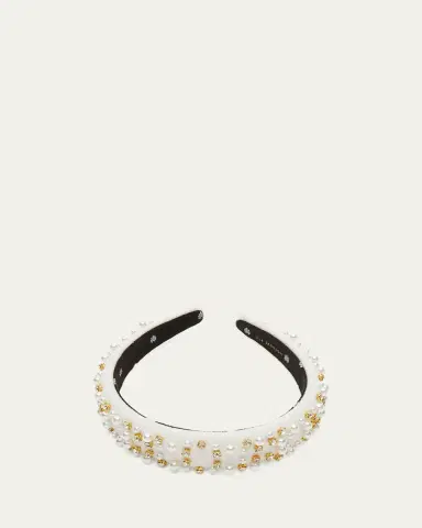 Lele Sadoughi Charlotte Faux Pearl Sprinkle Headband | Thumbnail 2