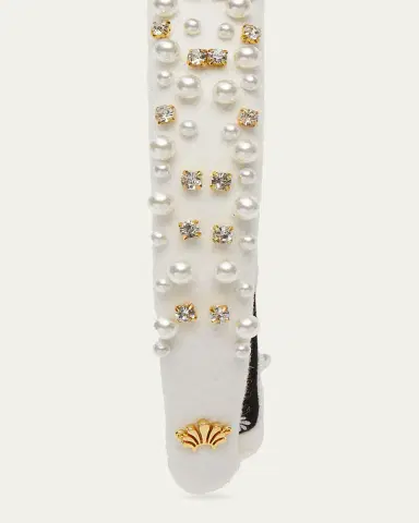 Lele Sadoughi Charlotte Faux Pearl Sprinkle Headband | Thumbnail 3