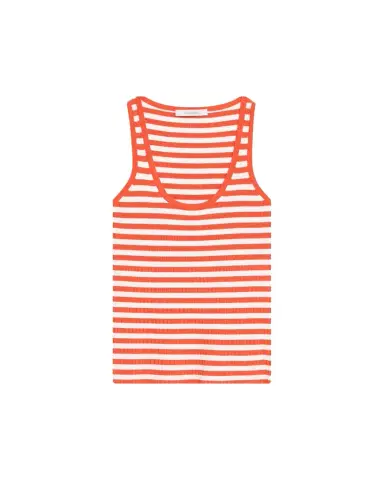 Max Mara Coral Striped Rib Tank Top | Thumbnail 1