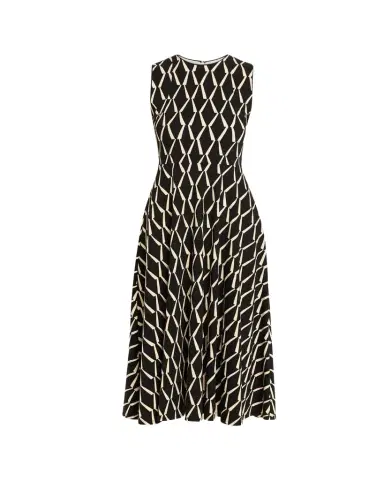Max Mara Sleeveless Geometric-Print Jersey Midi Dress | Thumbnail 1