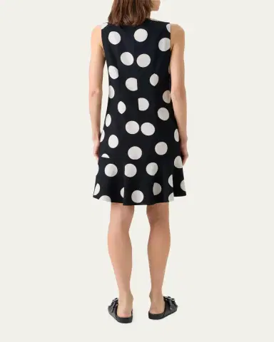Akris punto Sleeveless XL Polka Dot Shift Dress | Thumbnail 3 Akris punto Sleeveless XL Polka Dot Shift Dress | Thumbnail 3