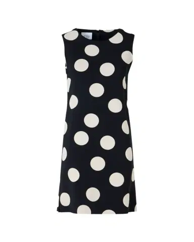 Akris punto Sleeveless XL Polka Dot Shift Dress | Thumbnail 1 Akris punto Sleeveless XL Polka Dot Shift Dress | Thumbnail 1