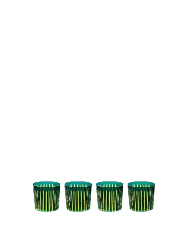 L'Objet Prism 13 oz. Double Old-Fashioned Glasses, Set of 4