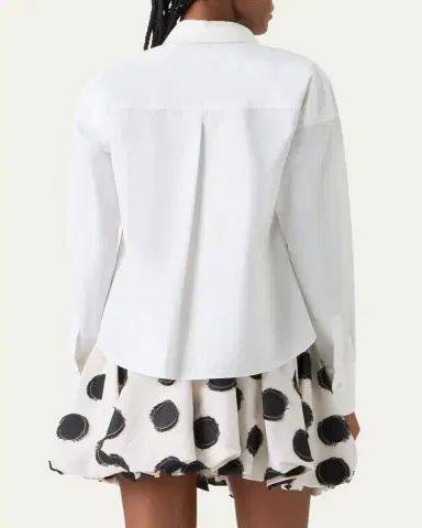 Akris punto Cotton Poplin Button-Down Shirt | Thumbnail 3 Akris punto Cotton Poplin Button-Down Shirt | Thumbnail 3