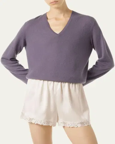 Loro Piana Sergio V-Neck Cashmere Sweater | Thumbnail 4