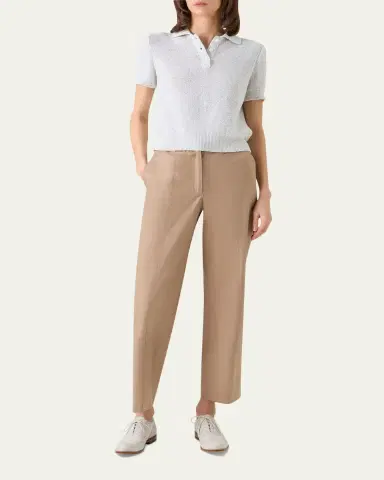 Akris Cotton Gabardine Straight Leg Fritz Pants | Thumbnail 2 Akris Cotton Gabardine Straight Leg Fritz Pants | Thumbnail 2