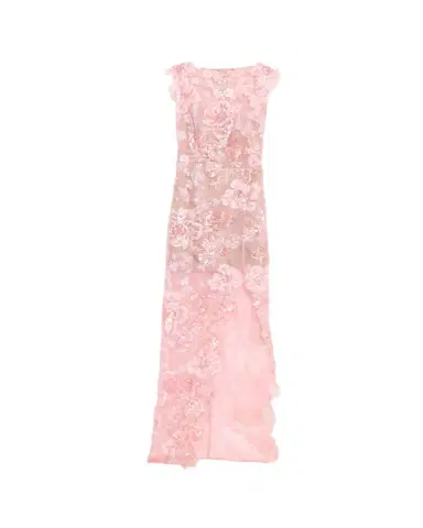 Bronx and Banco Ellie Sleeveless Sequin Floral Column Gown | Thumbnail 1