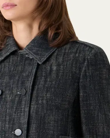 Akris punto Heavyweight Cotton Denim Jacket | Thumbnail 5 Akris punto Heavyweight Cotton Denim Jacket | Thumbnail 5