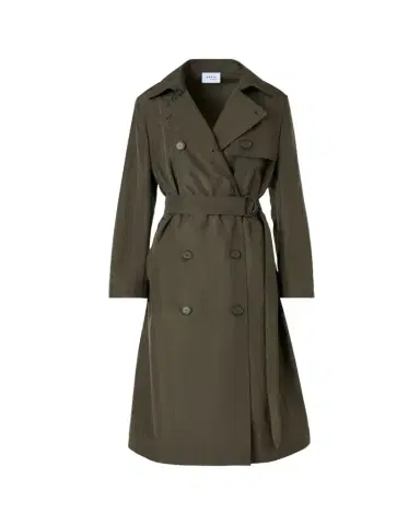 Akris punto Double-Breasted Crinkled Parachute Taffeta Belted Trench Coat | Thumbnail 1 Akris punto Double-Breasted Crinkled Parachute Taffeta Belted Trench Coat | Thumbnail 1