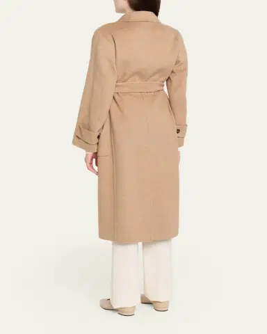Max Mara Belted Wool Coat | Thumbnail 3 Max Mara Belted Wool Coat | Thumbnail 3