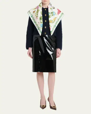Ferragamo Eden Shoes-Print Silk Scarf | Thumbnail 2 Ferragamo Eden Shoes-Print Silk Scarf | Thumbnail 2