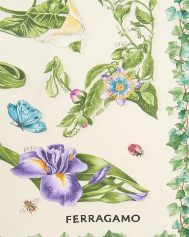 Ferragamo Eden Shoes-Print Silk Scarf | Thumbnail 4 Ferragamo Eden Shoes-Print Silk Scarf | Thumbnail 4