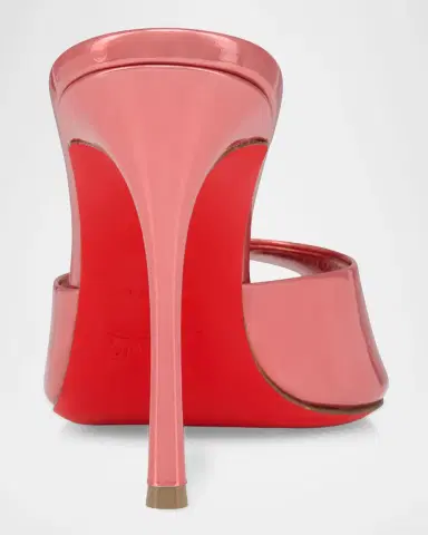 Christian Louboutin 100mm Me Dolly Metallic Leather Slide Sandals | Thumbnail 3 Christian Louboutin 100mm Me Dolly Metallic Leather Slide Sandals | Thumbnail 3