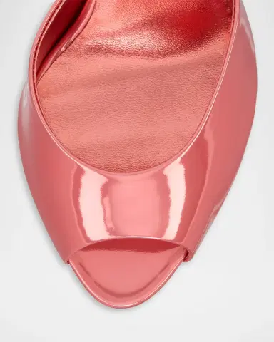 Christian Louboutin 100mm Me Dolly Metallic Leather Slide Sandals | Thumbnail 4 Christian Louboutin 100mm Me Dolly Metallic Leather Slide Sandals | Thumbnail 4