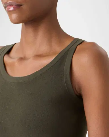Akris punto Cotton Rib Scoop-Neck Tank Top | Thumbnail 4