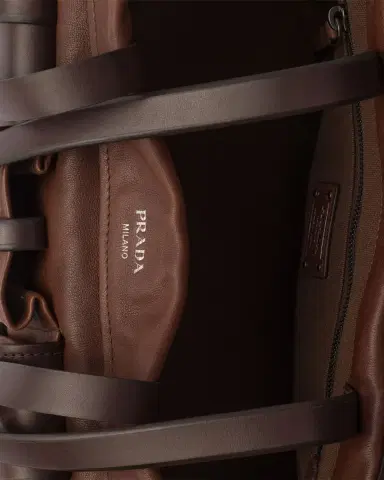 Prada Route Large Leather Tote Bag | Thumbnail 3 Prada Route Large Leather Tote Bag | Thumbnail 3