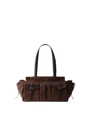 Prada Route Large Leather Tote Bag | Thumbnail 1 Prada Route Large Leather Tote Bag | Thumbnail 1