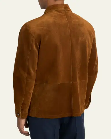 Brioni Men's Suede Desert Jacket | Thumbnail 3 Brioni Men's Suede Desert Jacket | Thumbnail 3