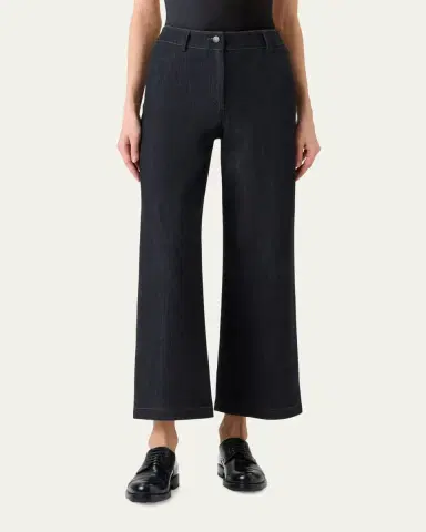 Akris punto Caia High-Stretch Denim Straight-Leg Crop Pants | Thumbnail 3 Akris punto Caia High-Stretch Denim Straight-Leg Crop Pants | Thumbnail 3