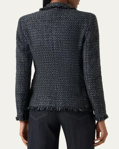 Akris punto Salt and Pepper Tweed Jacket | Thumbnail 3 Akris punto Salt and Pepper Tweed Jacket | Thumbnail 3
