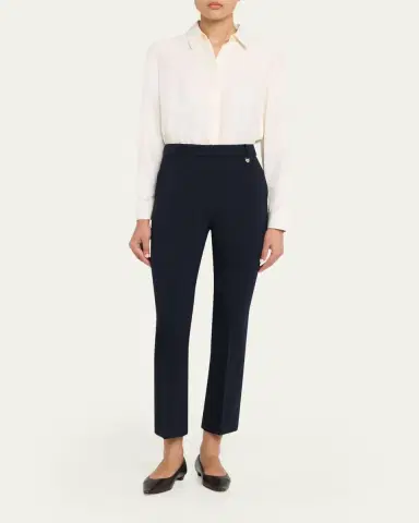 Max Mara Stretch Wool Cigarette Trousers | Thumbnail 2 Max Mara Stretch Wool Cigarette Trousers | Thumbnail 2