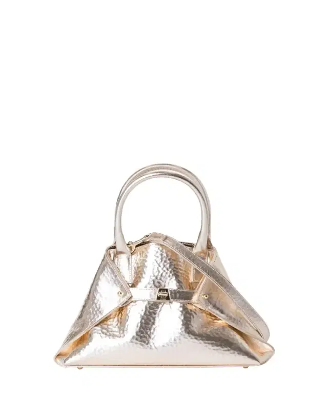 Akris Ai XS Metallic Leather Tote Bag