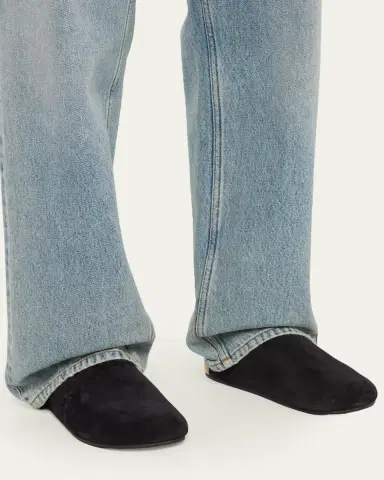 THE ROW Men's Hudson Suede Mules | Thumbnail 2