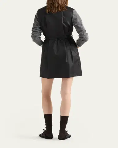 Prada Re-Nylon Belted Mini Shirtdress | Thumbnail 3 Prada Re-Nylon Belted Mini Shirtdress | Thumbnail 3
