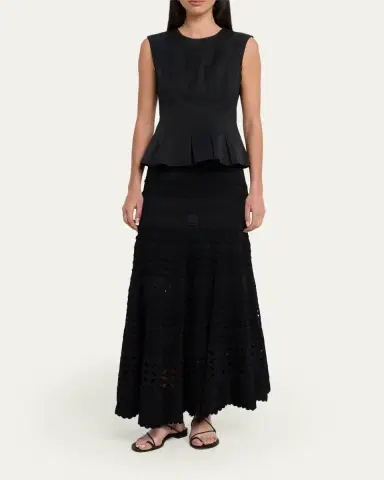Ulla Johnson Annisa Eyelet Knit Maxi Skirt | Thumbnail 2 Ulla Johnson Annisa Eyelet Knit Maxi Skirt | Thumbnail 2