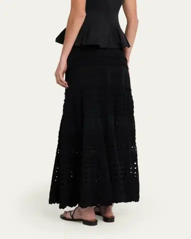 Ulla Johnson Annisa Eyelet Knit Maxi Skirt | Thumbnail 3 Ulla Johnson Annisa Eyelet Knit Maxi Skirt | Thumbnail 3