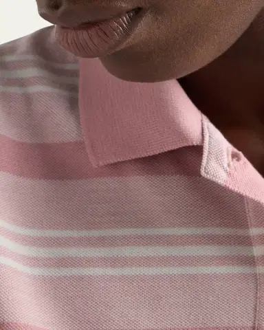 Prada Striped Pique Long-Sleeve Polo Shirt | Thumbnail 5 Prada Striped Pique Long-Sleeve Polo Shirt | Thumbnail 5