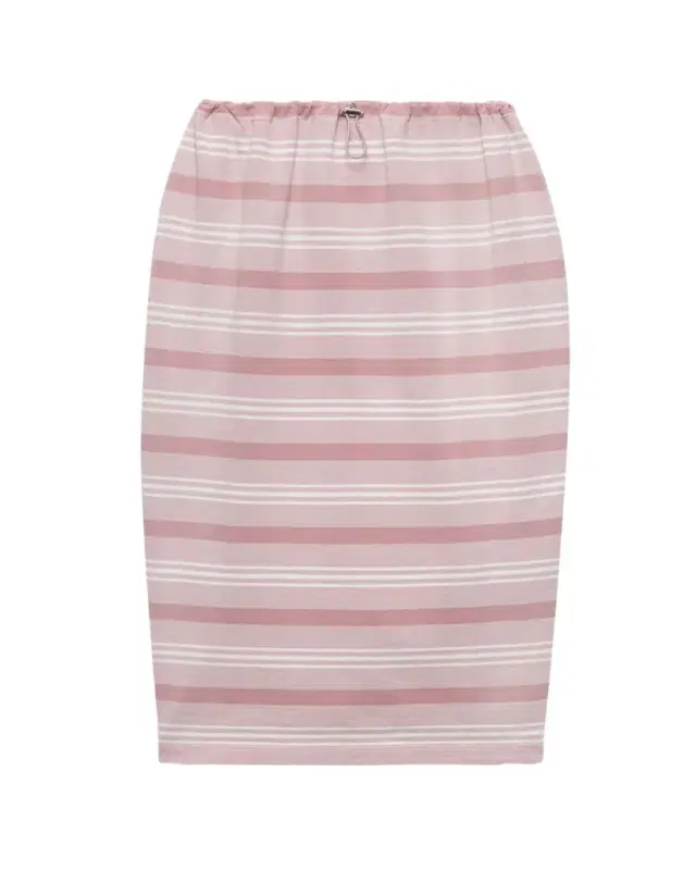 Striped Jersey Pencil Skirt