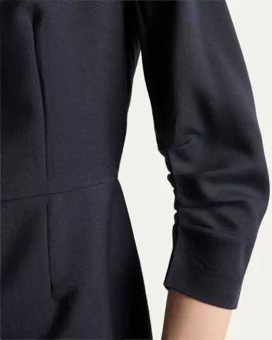 Prada Darted Mohair Wool Boat-Neck Midi Dress | Thumbnail 5 Prada Darted Mohair Wool Boat-Neck Midi Dress | Thumbnail 5