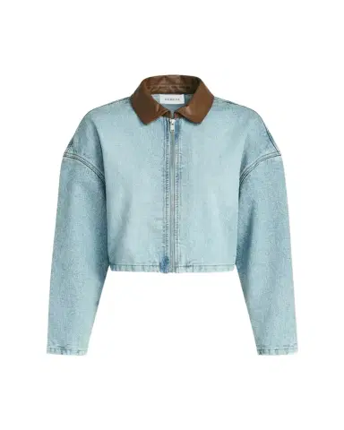 SEROYA Coop Cropped Denim Jacket | Thumbnail 1 SEROYA Coop Cropped Denim Jacket | Thumbnail 1