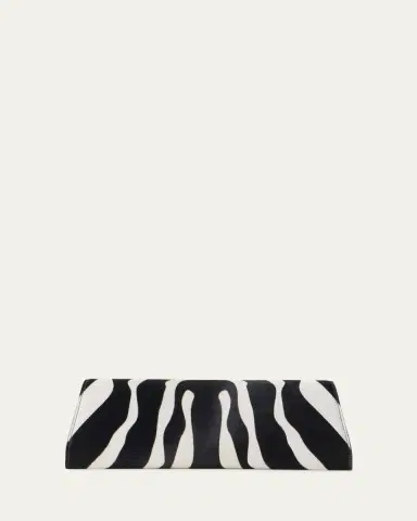 Akris Small Zebra-Print Calf Hair Clutch Bag | Thumbnail 2 Akris Small Zebra-Print Calf Hair Clutch Bag | Thumbnail 2