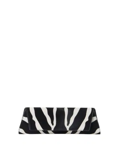Akris Small Zebra-Print Calf Hair Clutch Bag | Thumbnail 1 Akris Small Zebra-Print Calf Hair Clutch Bag | Thumbnail 1
