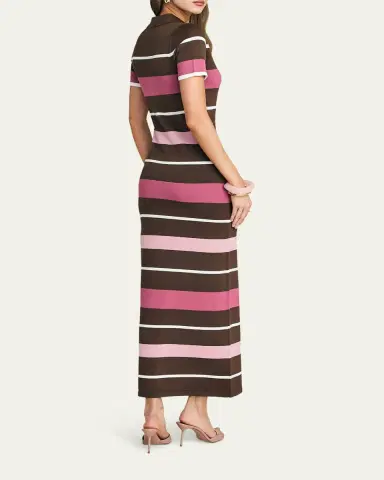 SEROYA Sam Striped Knit Maxi Dress | Thumbnail 3 SEROYA Sam Striped Knit Maxi Dress | Thumbnail 3