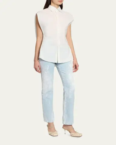 Maison Margiela Sleeveless Poplin Shirt | Thumbnail 2