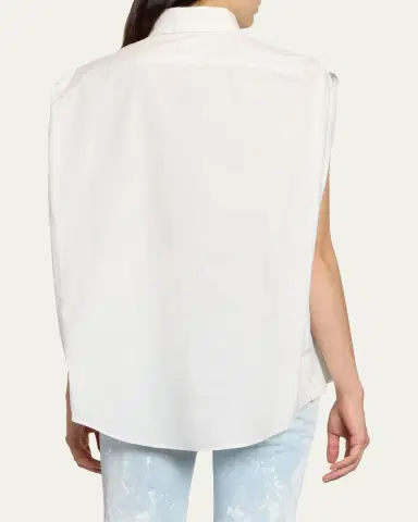 Maison Margiela Sleeveless Poplin Shirt | Thumbnail 3