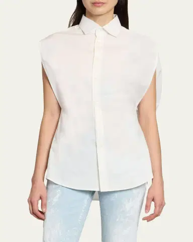Maison Margiela Sleeveless Poplin Shirt | Thumbnail 4