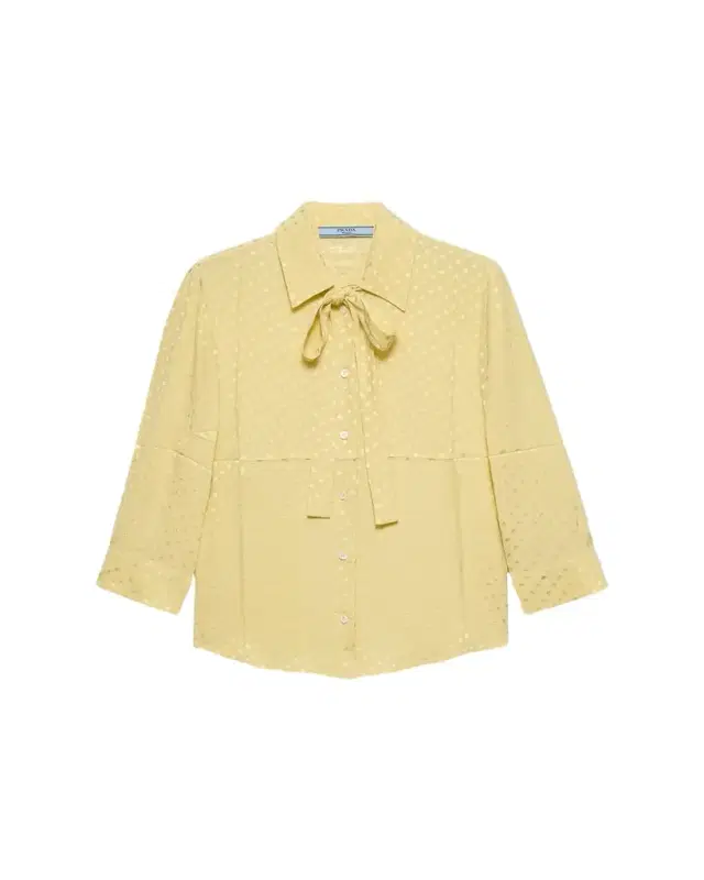 Prada Polka-Dot Silk Satin Shirt