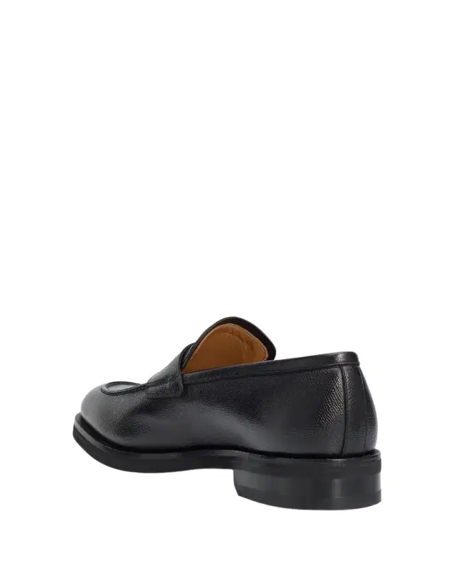 Ferragamo Men 's Hammered Leather Penny Loafers