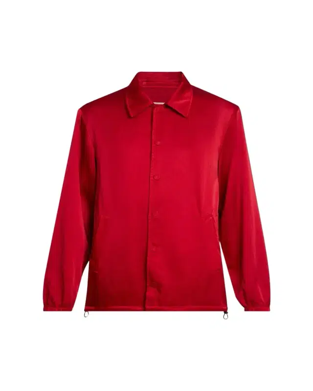 Dries Van Noten Men's Overdyed Cupro-Cotton Shirt