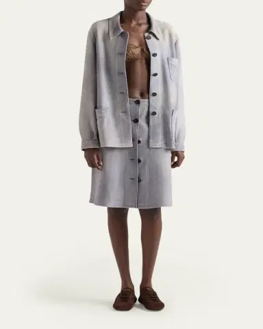 Prada 3-Pocket Suede Shirt Jacket | Thumbnail 2 Prada 3-Pocket Suede Shirt Jacket | Thumbnail 2