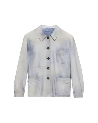 Prada 3-Pocket Suede Shirt Jacket | Thumbnail 1 Prada 3-Pocket Suede Shirt Jacket | Thumbnail 1