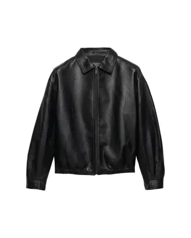 Prada Nappa Leather Zip Jacket | Thumbnail 1 Prada Nappa Leather Zip Jacket | Thumbnail 1