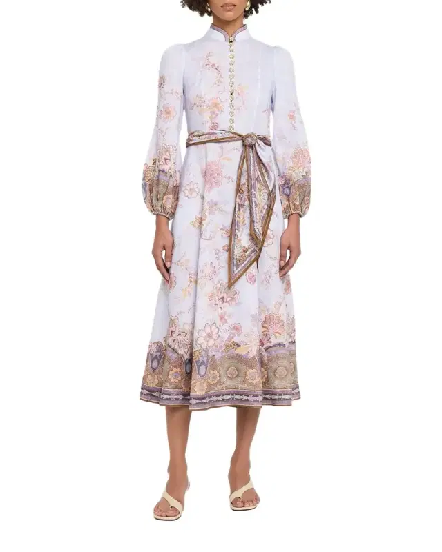 Luna Button Midi Dress Luna Button Midi Dress