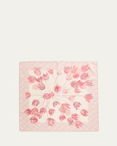 Burberry Tulips Silk Scarf | Thumbnail 5