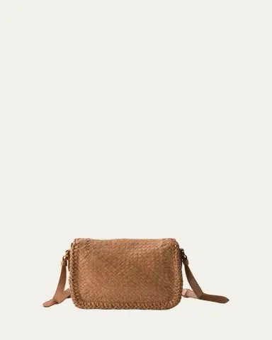 Prada Madras Woven Leather Crossbody Bag | Thumbnail 2